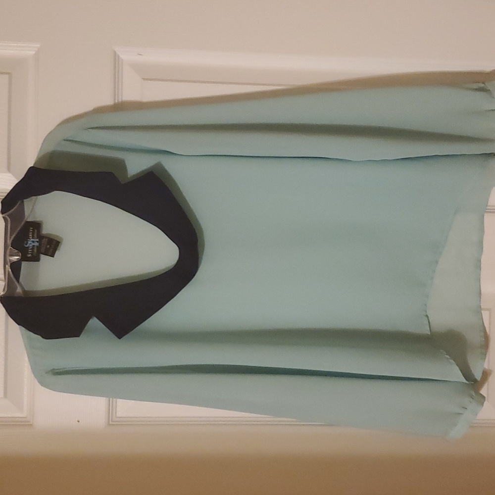 Turquoise and Blue Blouse